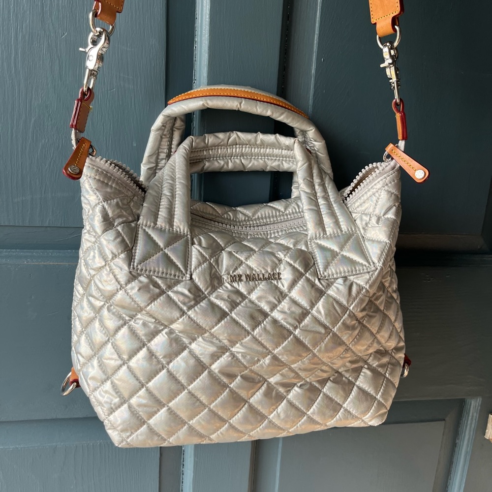 MZ Wallace Holographic Silver Small Sutton